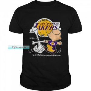 Los Angeles Lakers Charlie Brown Snoopy Dancing Unisex T Shirt