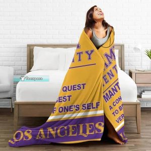 Los Angeles Lakers Fleece Blanket 3