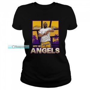 Los Angeles Lakers Lebron James T Shirt Womens