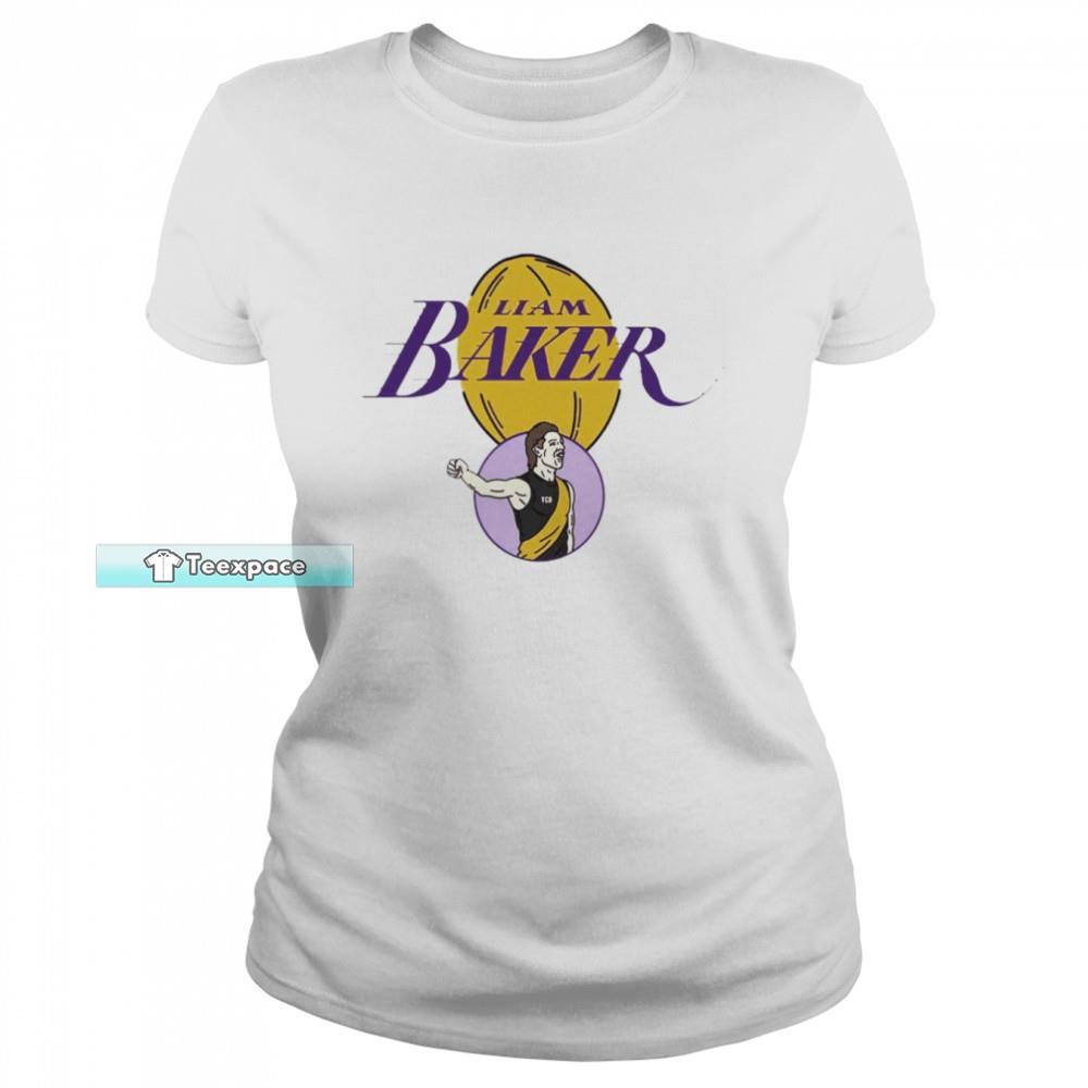 Los Angeles Lakers Liam Baker T Shirt Womens