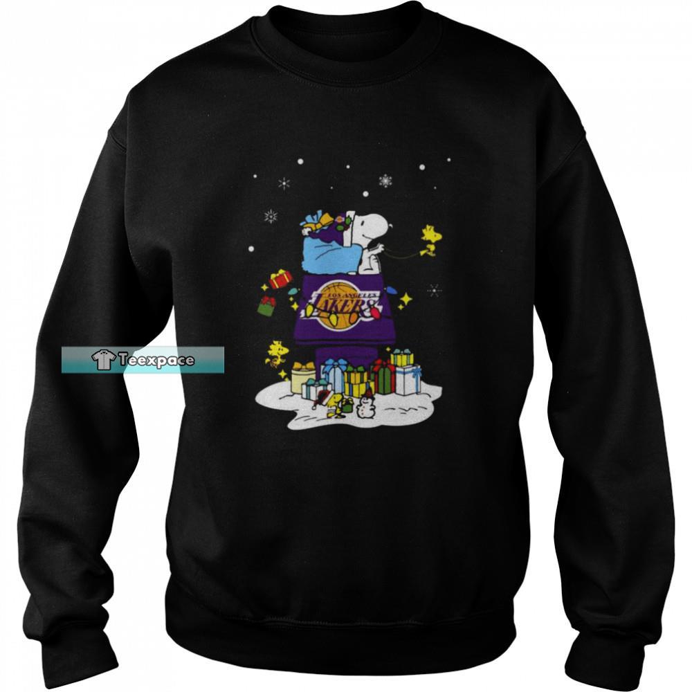 Los Angeles Lakers Santa Snoopy Christmas Sweatshirt