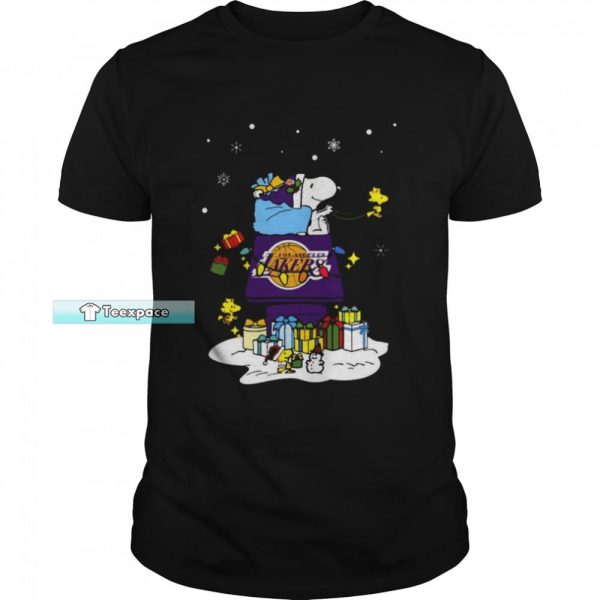 Los Angeles Lakers Santa Snoopy Christmas Shirt