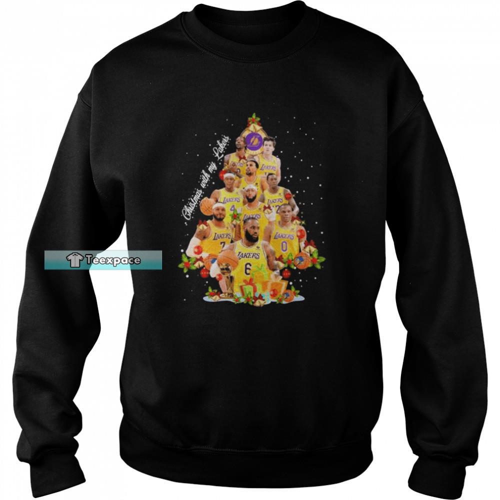 Los Angeles Lakers Team Christmas Tree Sweatshirt