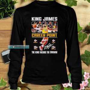 Los Angeles Lakers The King Wears The Crown Signature Long Sleeve Shirt