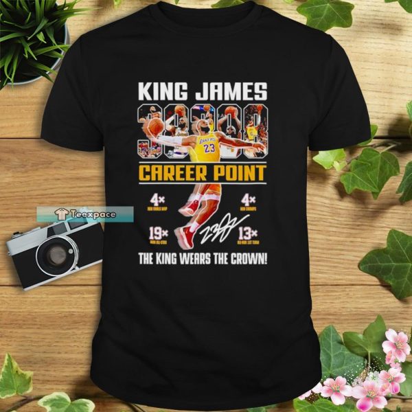 Los Angeles Lakers The King Wears The Crown Signature Shirt