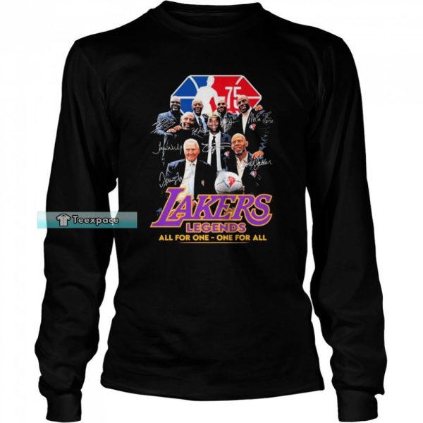 Los Lakers Legend All For One One For All Shirt