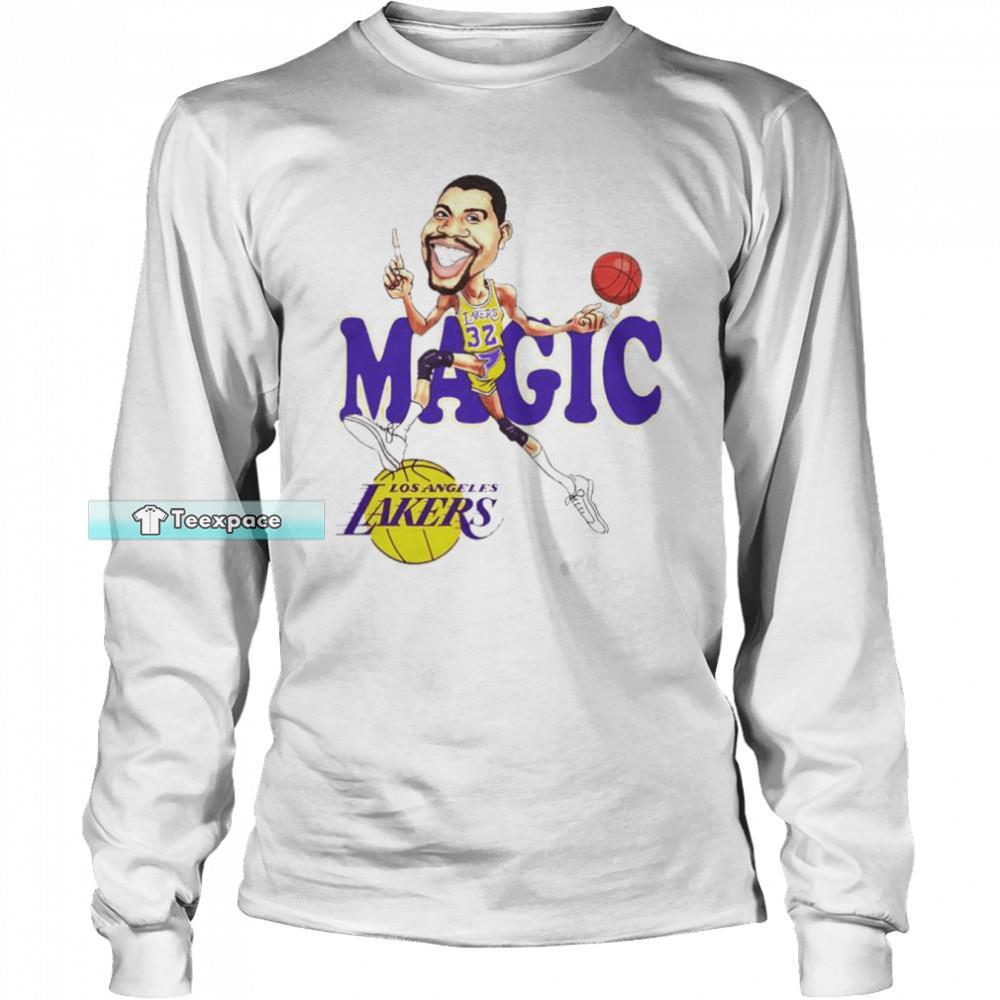 Magic Johnson Funny Los Angeles Lakers Long Sleeve Shirt