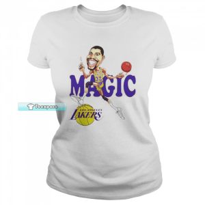 Magic Johnson Funny Los Angeles Lakers T Shirt Womens