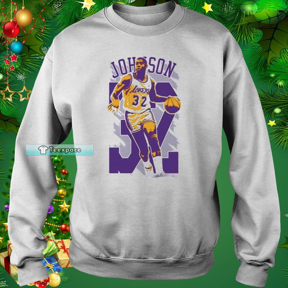 Magic Johnson Los Angeles Lakers Basketball Sweatshirt