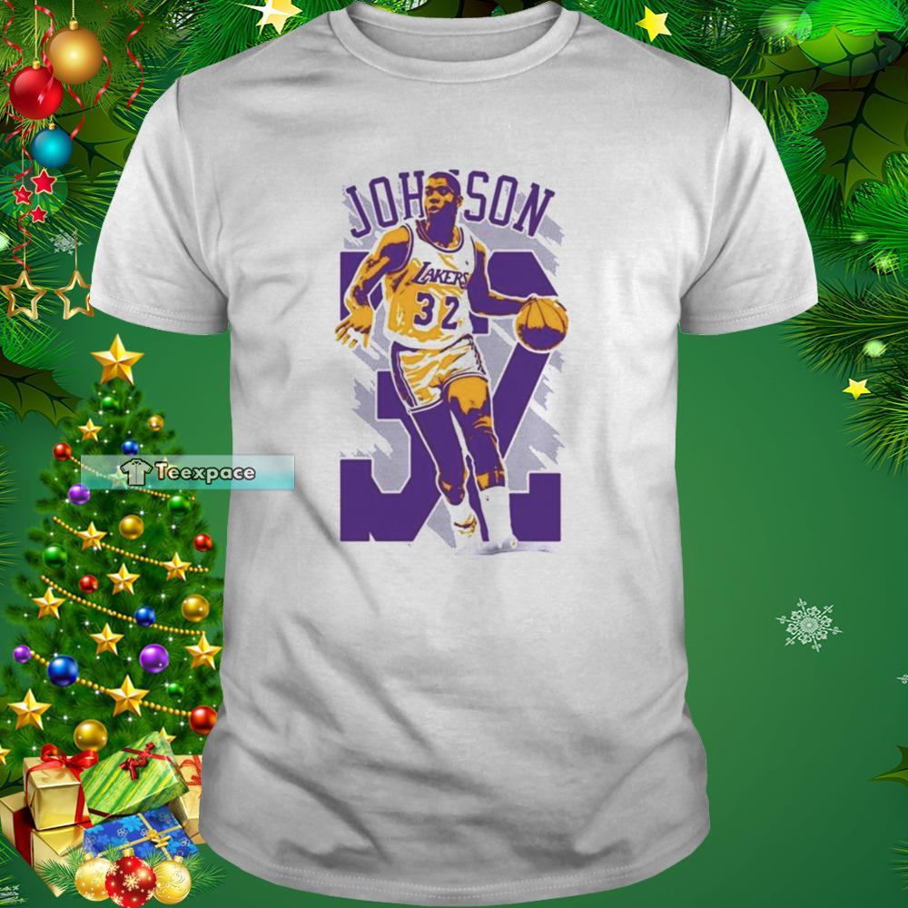 Magic Johnson Los Angeles Lakers Basketball Shirt