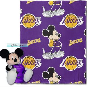 Mickey Mouse Lakers Blanket 1