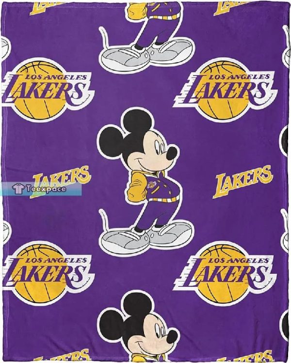 Mickey Mouse Lakers Blanket