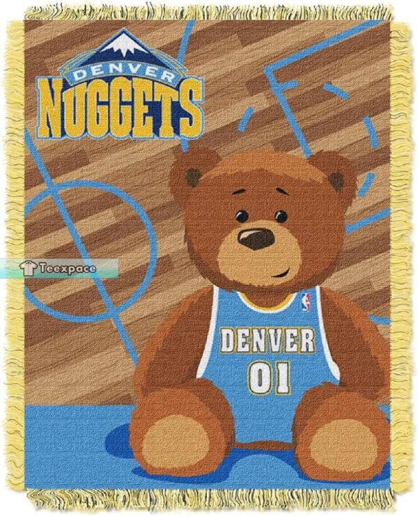NBA Denver Nuggets Basketball Woven Blanket