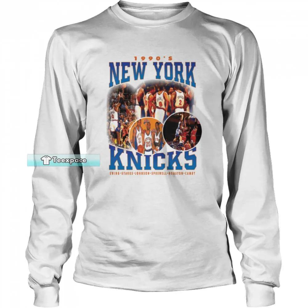 New York Knicks Basketball 1990s Knicks Long Sleeve Shirt