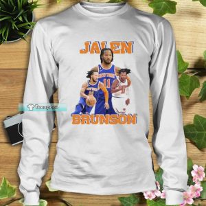 New York Knicks Jalen Brunson Knicks Long Sleeve Shirt