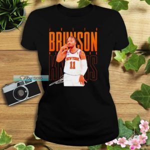 New York Knicks Jalen Brunson Signature T Shirt Womens