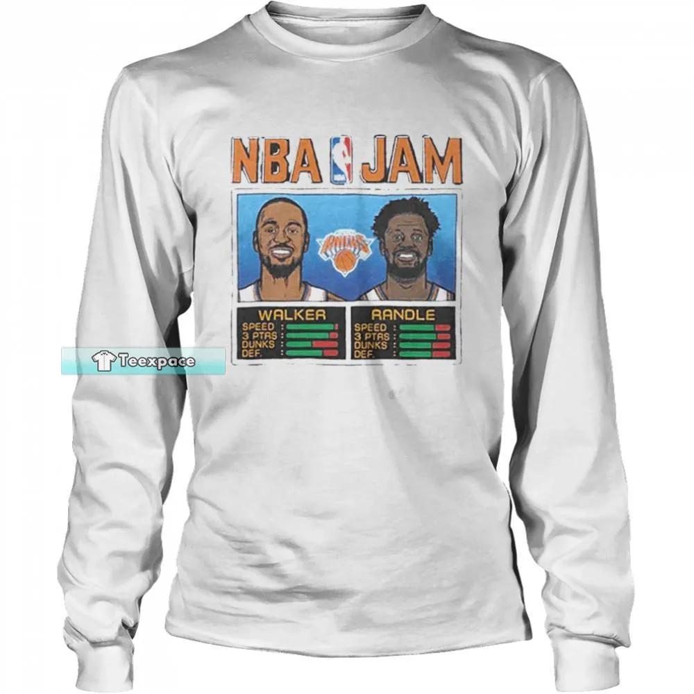 New York Knicks Kemba Walker And Julius Randle Long Sleeve Shirt