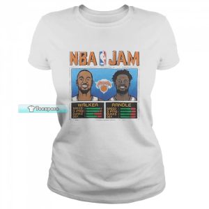 New York Knicks Kemba Walker And Julius Randle T Shirt Womens