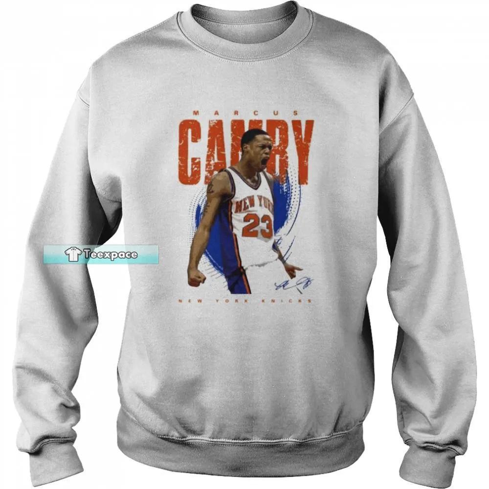 New York Knicks Marcus Camby Signature Long Sleeve Shirt