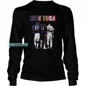 New York Knicks New York Yankees New York Giants Long Sleeve Shirt