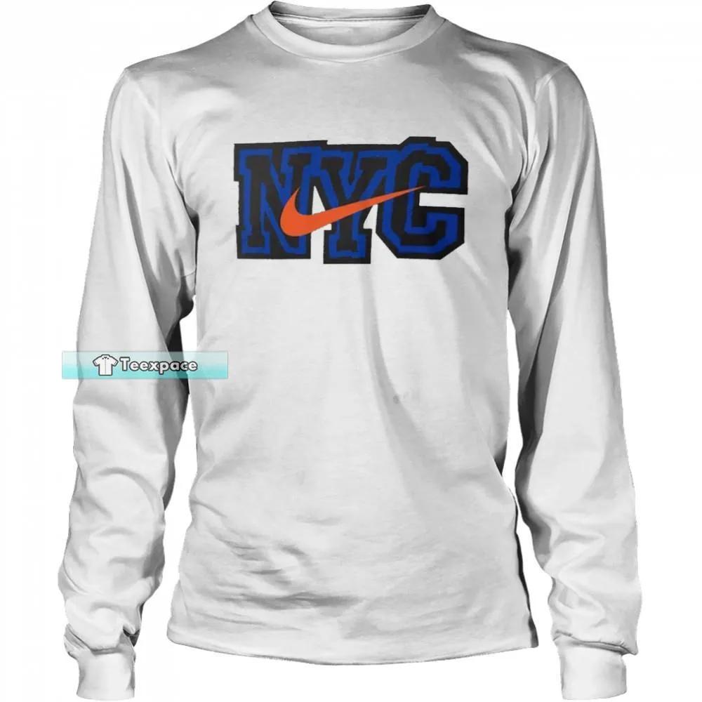 New York Knicks Nike City Edition Knicks Long Sleeve Shirt