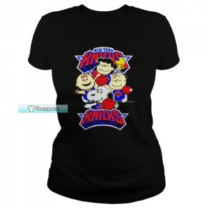 New York Knicks Snoopy Dog Friends T Shirt Womens