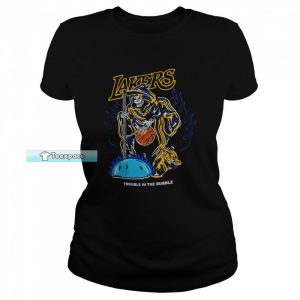 Trouble In The Bubble Vintage Los Angeles Laker T Shirt Womens