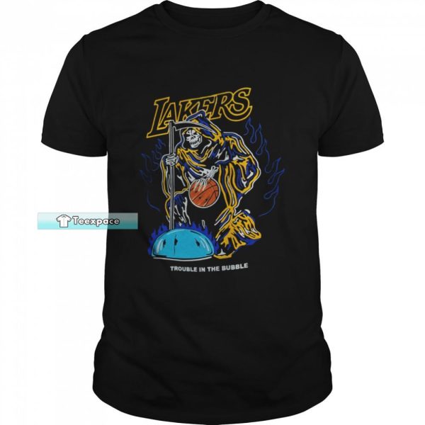 Trouble In The Bubble Vintage Los Angeles Laker Shirt