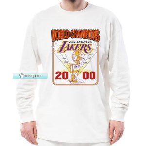 Vintage Los Angeles Lakers World Champions 2000 Long Sleeve Shirt