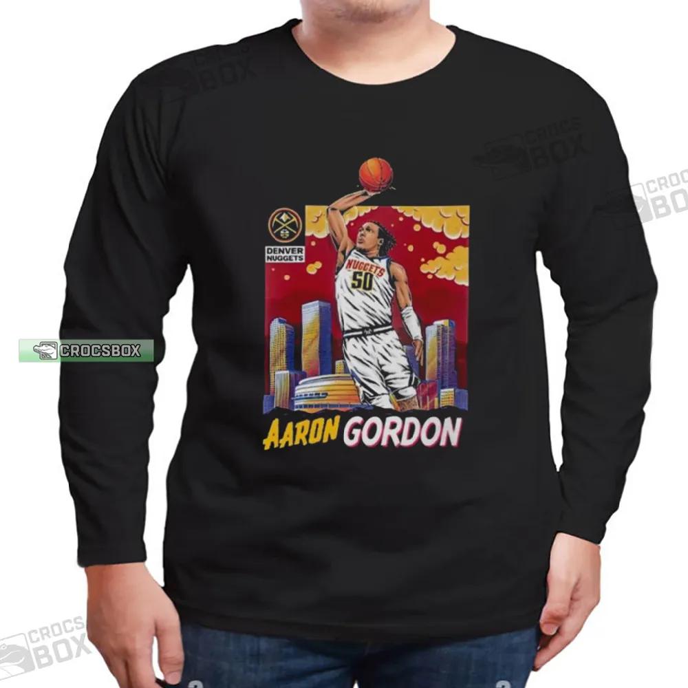 Aaron Gordon Denver Nuggets 2023 Nba Finals Sky Long Sleeve Shirt