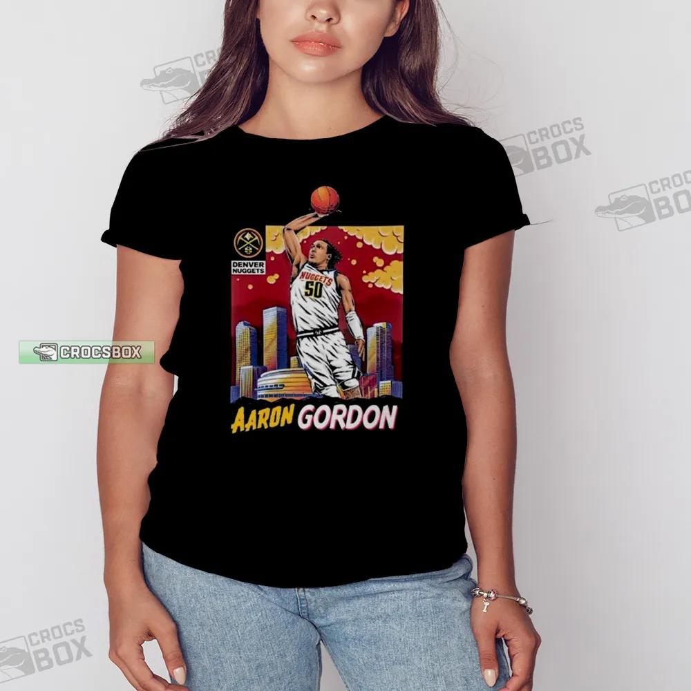 Aaron Gordon Denver Nuggets 2023 Nba Finals Sky T Shirt Womens
