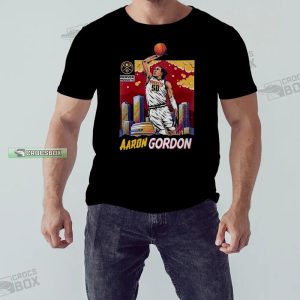 Aaron Gordon Denver Nuggets 2023 Nba Finals Sky Shirt