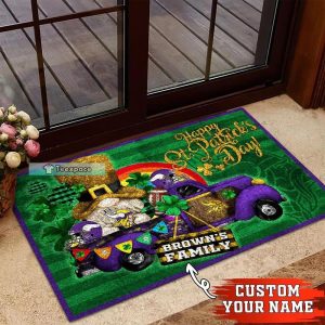 Custom Minnesota Vikings The Celebration Of Saint Patrick’s Day Doormat