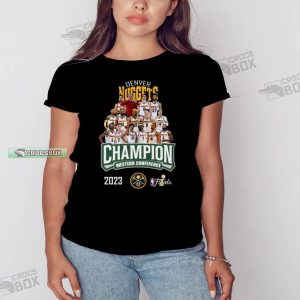 Denver Nuggets Champions Western Conference 2023 NBA Finals T Shirt Womens