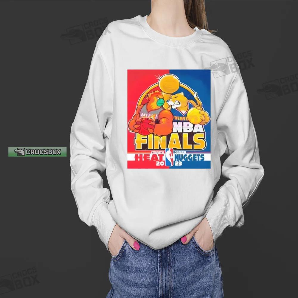 Denver Nuggets Vs Miami Heat Mascot 2023 NBA Finals Sweatshirt