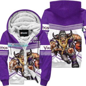Fathead Mascot Minnesota Vikings Hoodie 3