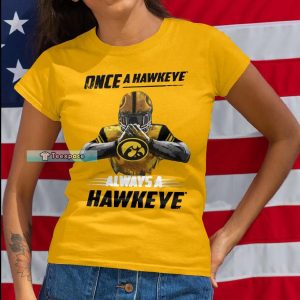 Iowa Hawkeyes Always A Hawkeyes T Shirt Womens