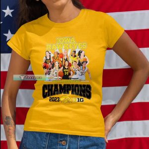 Iowa Hawkeyes Big Ten Champions Women T Shirt Womens