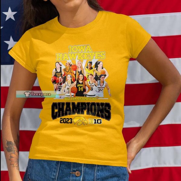 Iowa Hawkeyes Big Ten Champions Women Shirt
