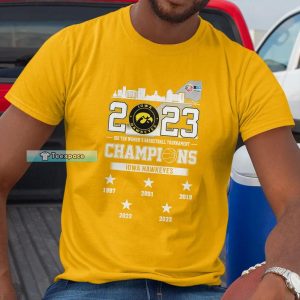 Iowa Hawkeyes Five Times Champion Crewneck T shirt