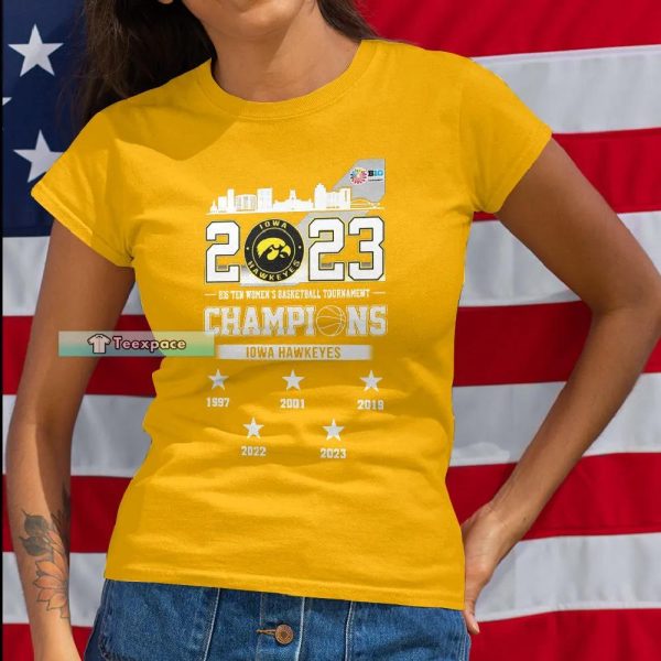 Iowa Hawkeyes Five Times Champion Shirt