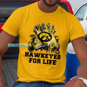 Iowa Hawkeyes For Life Shirt Hawkeyes Gifts Crewneck T shirt