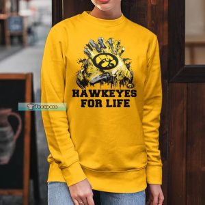 Iowa Hawkeyes For Life Shirt Hawkeyes Gifts Long Sleeve Shirt