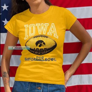Iowa Hawkeyes Gator Bowl Champions 1983 T Shirt Womens