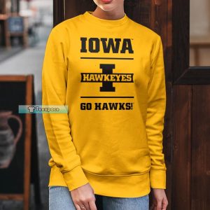 Iowa Hawkeyes Go Hawks Shirt Hawkeyes Gifts For Him Long Sleeve Shirt