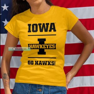 Iowa Hawkeyes Go Hawks Shirt Hawkeyes Gifts For Him T Shirt Womens