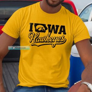 Iowa Hawkeyes Letter Shirt Gifts For Hawkeyes Fans Crewneck T shirt