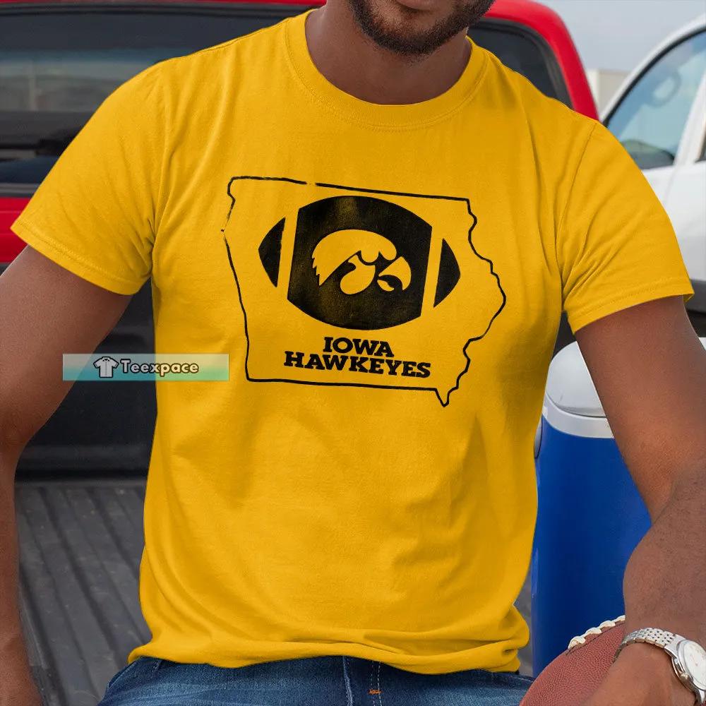 Iowa Hawkeyes Rugby Ball Logo Shirt