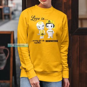 Love Is Rooting For The Iowa Hawkeyes Long Sleeve Shirt