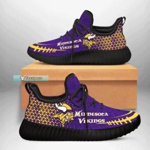 Minnesota Vikings Angle Pattern Reze Shoes Vikings Mens Shoes 1